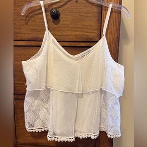 American Eagle Outfitters White Lace Camisole